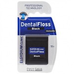 Elgydium Dental Floss Black μαύρο οδοντικό νήμα με χλωρεξιδίνη 50m