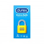 Durex Extra Safe x6 – Προφυλακτικά με επιπλέον πάχος και λιπαντικό για μεγαλύτερη σιγουριά