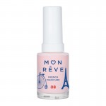 Mon Reve French Manicure Nail Color 13ml – 08 Sheer Rose, απαλή ροζέ απόχρωση για κομψό νύχι