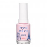 Mon Reve French Manicure Nail Color 13ml – 002 Candy Tip, απαλή ροζ/κρεμ απόχρωση για κομψό γαλλικό μανικιούρ