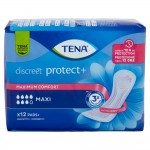 TENA Discreet Protect Plus Maxi 12 τεμ – γραμμή γυναικείας ακράτειας, μέγιστη άνεση και προστασία