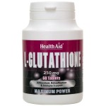 «Health Aid L-Glutathione 250mg 60 tabs – αντιοξειδωτικό συμπλήρωμα διατροφής»