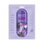 Jigott Collagen Real Ampoule Mask μάσκα προσώπου κολλαγόνου Korean skincare για ενυδάτωση, ελαστικότητα και λάμψη επιδερμίδας