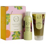 Fresh Line Grape & Nectarine σετ αφρόλουτρο scrub και γαλάκτωμα σώματος με άρωμα φρούτων