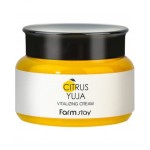FarmStay Citrus Yuja κρέμα προσώπου 100g με βιταμίνη C για ενυδάτωση και λάμψη επιδερμίδας