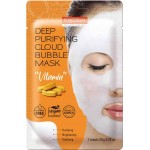 Purederm Deep Purifying Cloud Bubble Mask Vitamin 20g Μάσκα Καθαρισμού Προσώπου με Βιταμίνες και Bubble Effect