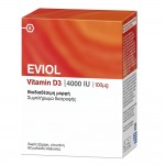 Eviol Vitamin D3 4000IU – Συμπλήρωμα Διατροφής για Οστά, Μύες και Δόντια – 60 κάψουλες